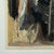 Vintage Signed Abstract Expressionist Oil Painting on Paper For Sale - Image 4 of 12