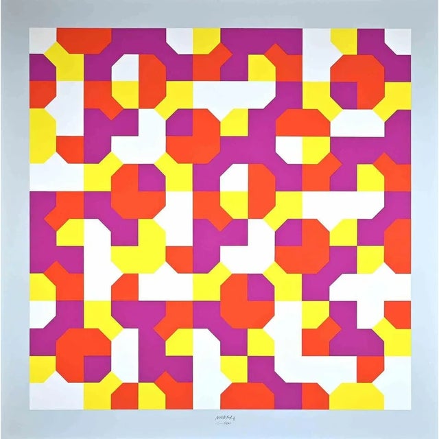 Peano Curves is an original Serigraph realized by Bruno Munari in 1991. Hand-signed and numbered with pencil by the artist...