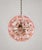 Contemporary Sputnik Pendant Light with 51 Flowers in Pink Glass and Burnished Brass from Justfurnituress SRL For Sale - Image 3 of 11