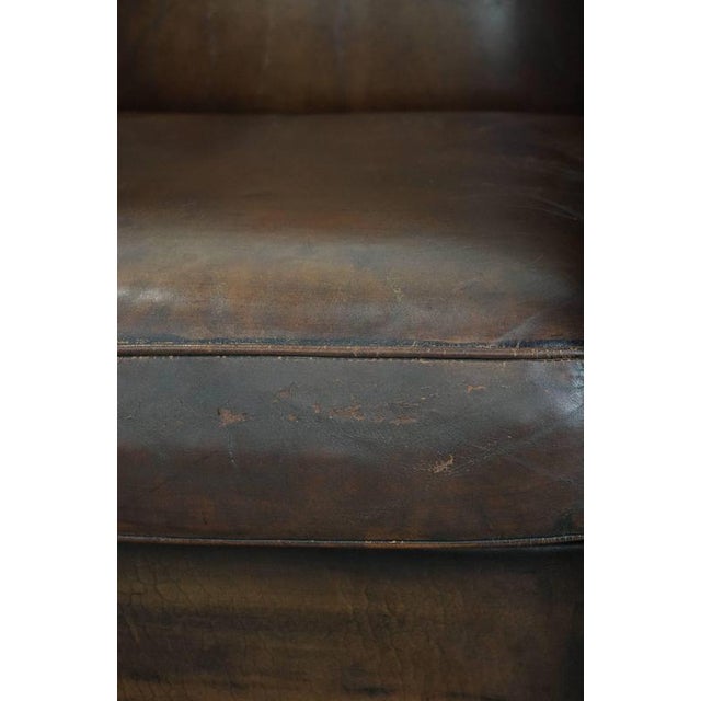 Vintage Sheepskin Leather Chairs, Set of 2 For Sale - Image 13 of 18