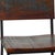 Attractive salvaged acacia wood seat and back bar stool with black iron frame. Rich brown finish on wood. Each will be...