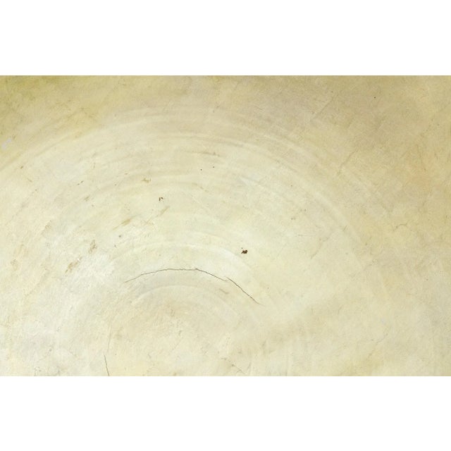 Large Vintage Asian Silver Leaf Bowl For Sale In Los Angeles - Image 6 of 11