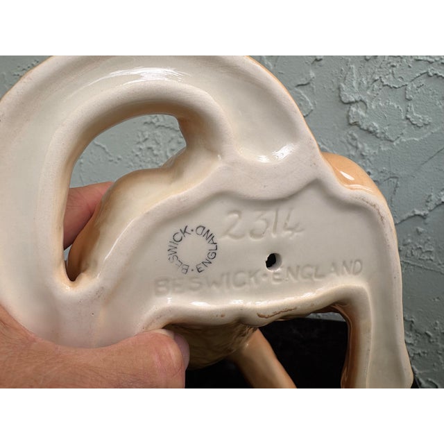 1960s 1960s Beswick England Porcelain Labrador Retriever Dog Figurine No. 2314 /13.25” Tall For Sale - Image 5 of 5