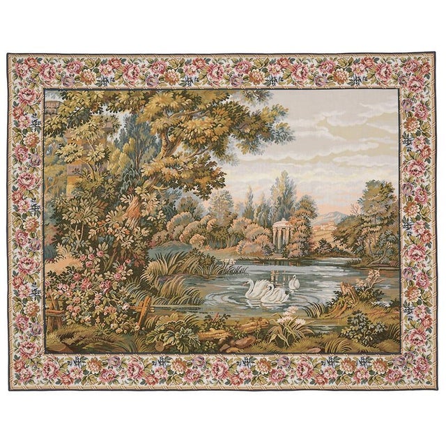 This beautiful tapestry is woven on a jacquard loom by skilled weavers, keeping alive the centuries old tradition of...