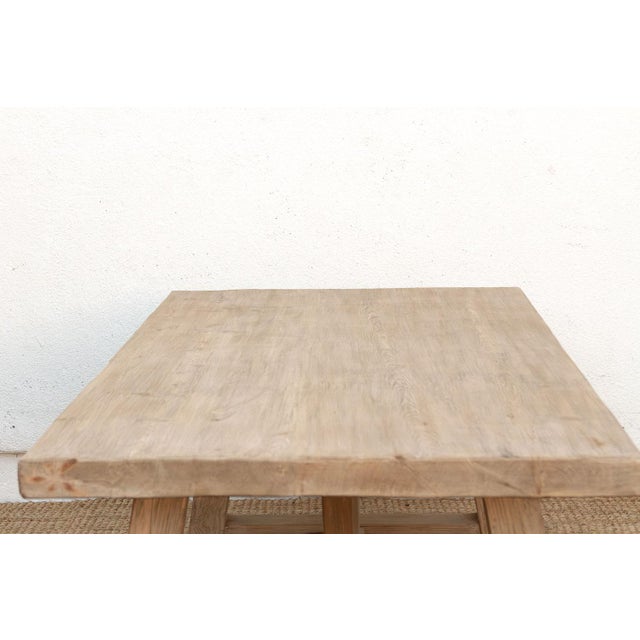 The Chablis, Thick Top Tavern Trestle Table For Sale - Image 4 of 10