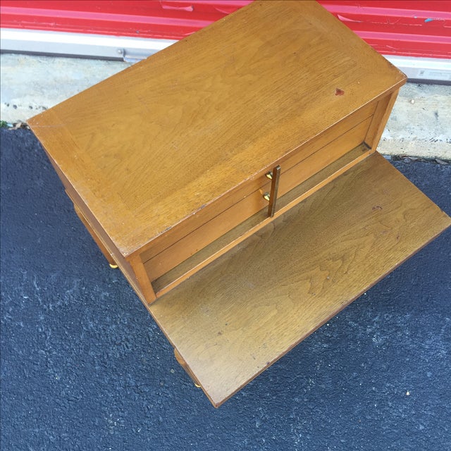 Mid Century End Table With Drawer by Kent Coffey Chairish