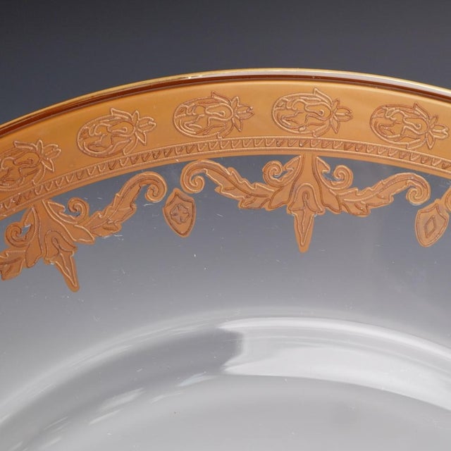 Arte Italica Vetro Glass and 24ct Gold Charger Plate For Sale - Image 4 of 5
