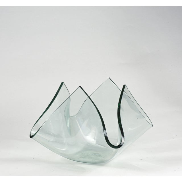 Glass Centerpiece, 1990s For Sale - Image 3 of 9