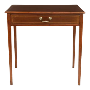 Late 18th Century George III Mahogany Inlaid Side Table