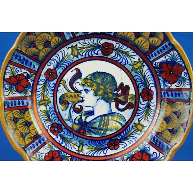 Vintage Ceramic Plates, 1920s, Set of 2 For Sale - Image 15 of 18