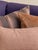 The Vintage Deep Plum Linen Down-Filled Loveseat For Sale - Image 10 of 10
