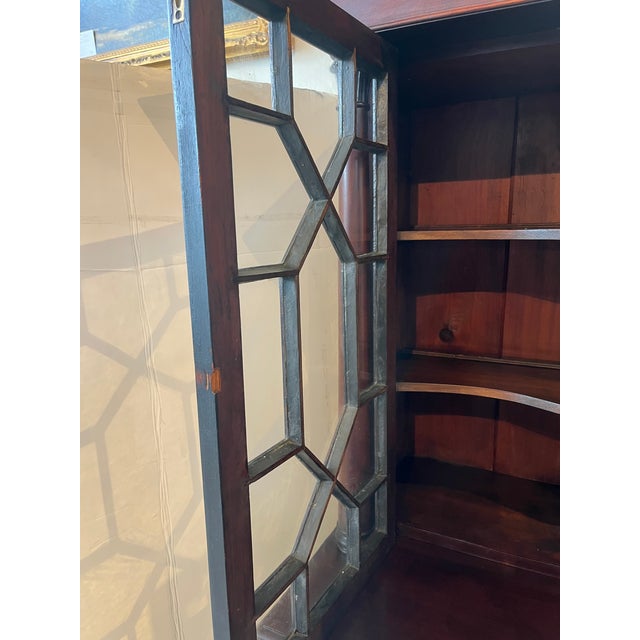 Late 19th Century Late 19th Century Turn of the Century American Empire Mahogany Step Back Bookcase For Sale - Image 5 of 7