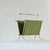 Mid-Century Modern Magazine Rack in Patinated Brass and Green Fabric, 1940s For Sale - Image 4 of 9