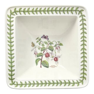 Portmeirion “Botanic Garden” Square Ceramic Serving Bowl For Sale