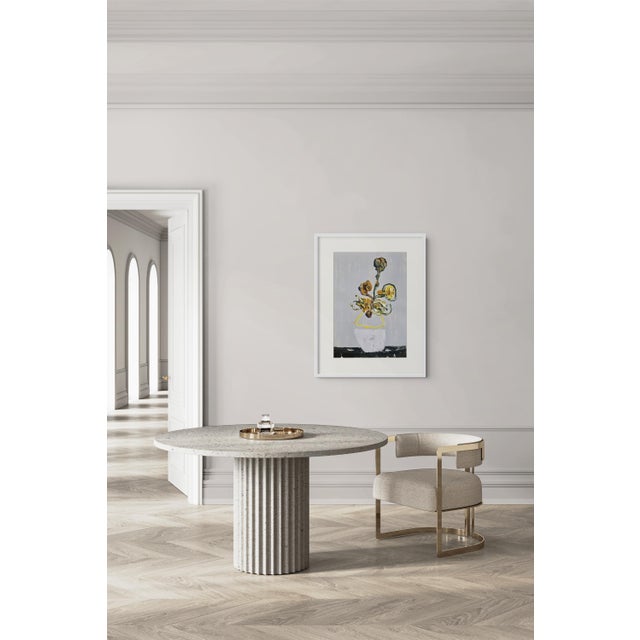 Yellow Homage to Van Gogh — Contemporary Still Life With Sunflowers | Abstract Figurative For Sale - Image 8 of 10