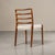 An outstanding set of six authentic J.L. Møller Model 85 dining chairs, crafted in Denmark in the late 1960s to early...
