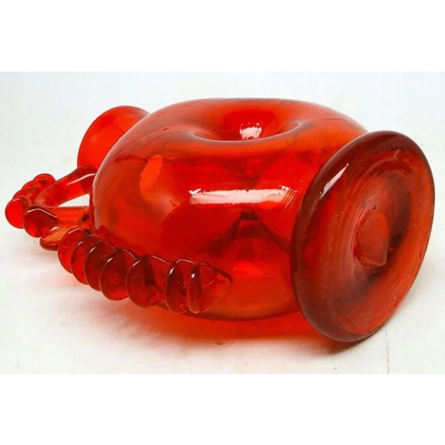 Vase by J. Słuczan-Orkusz for Cracow Institute for Glassworks, Poland, 1970s, in Worn conditions. Designed 1970 to 1979 I...