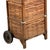 Antique 1910s Woven Splint Wood Rolling Cart Utility Basket / Wheeled Shopping Trolley For Sale - Image 12 of 18