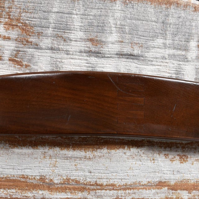 Restored Pair of Mid-Century Modern Finn Andersen for Selig Sculpted Walnut Barrel Chairs For Sale - Image 12 of 12