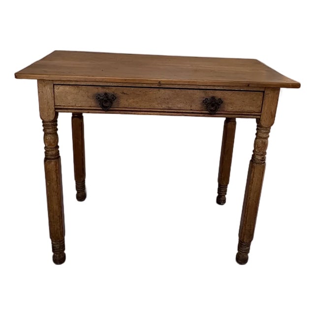 19th Century English Pine Side Table For Sale