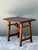 Coffee Vintage Primitive Side Table For Sale - Image 8 of 12