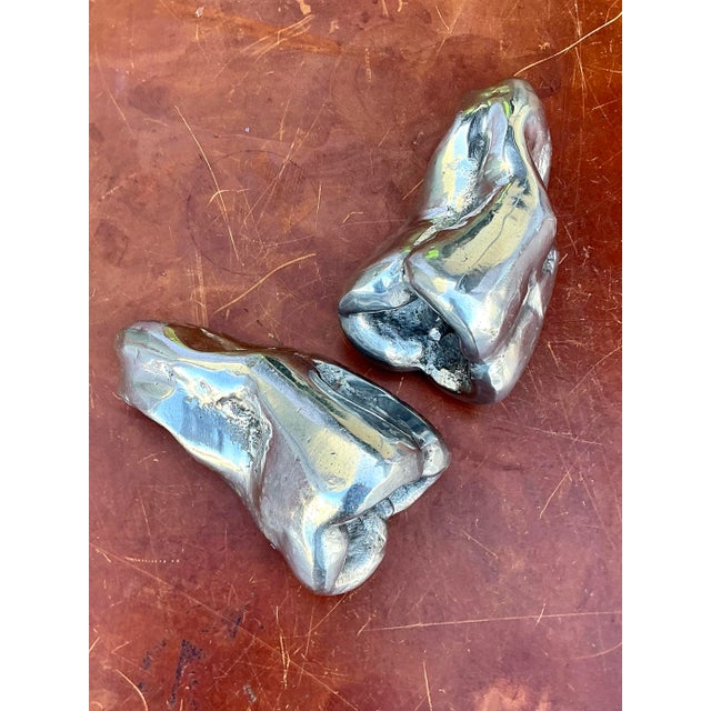 Vintage Polished Metal Bell Peppers - A Pair For Sale - Image 10 of 12