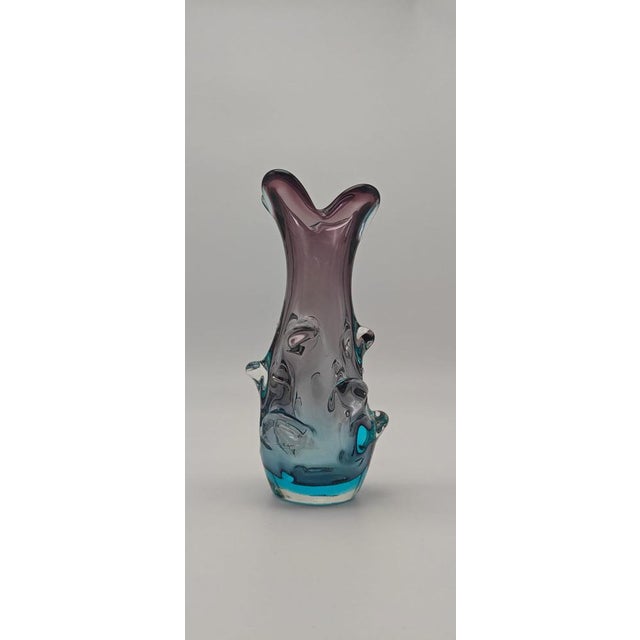 Mid-Century Modern Vintage Vase by Jan Beranek for Skrdlovice, 1950s For Sale - Image 3 of 7