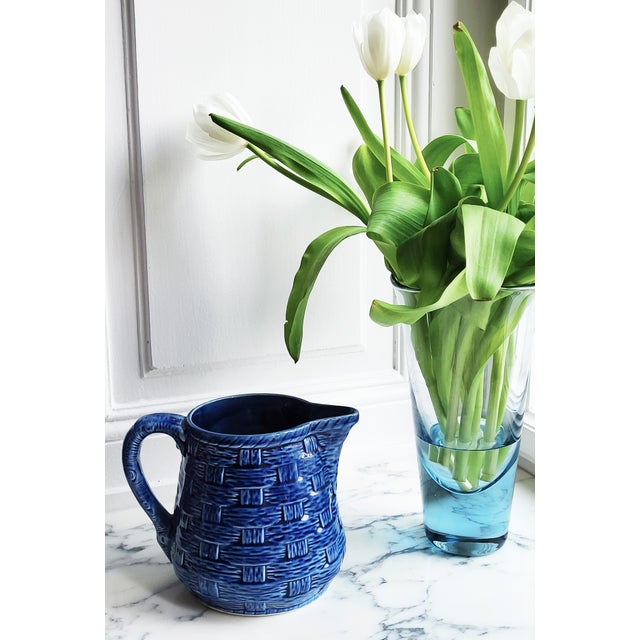 Ceramic Glazed Ceramic Pitcher from Sarreguemines, 1960s For Sale - Image 7 of 10