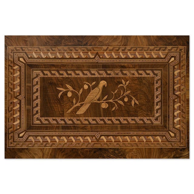 Brown Napoleon III Games Table in Marquetry For Sale - Image 8 of 9