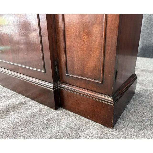Vintage Mahogany Bookcase/China Cabinet For Sale - Image 9 of 13