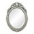 Vintage Venetian Style Oval Wall Mirror Etched Floral Beveled Glass 46" For Sale