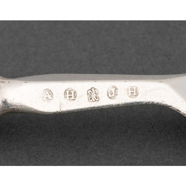 Silver Georgian Silver Plate Dessert Flatware Set for Six, 12 Pieces For Sale - Image 8 of 8