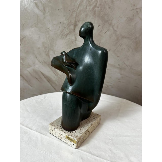 Cristina Puell, Sculpture of Figure, 1980s, Bronze For Sale - Image 4 of 12