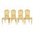 Karges French Regency Louis XVI Cream Lacquered Dining Chairs, Set of Four For Sale