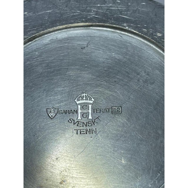 Art Deco Pewter Vase attributed to C. G. Hallberg, Sweden, 1930s For Sale - Image 6 of 7