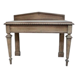 Victorian English Oak Hall Table, 1890 For Sale