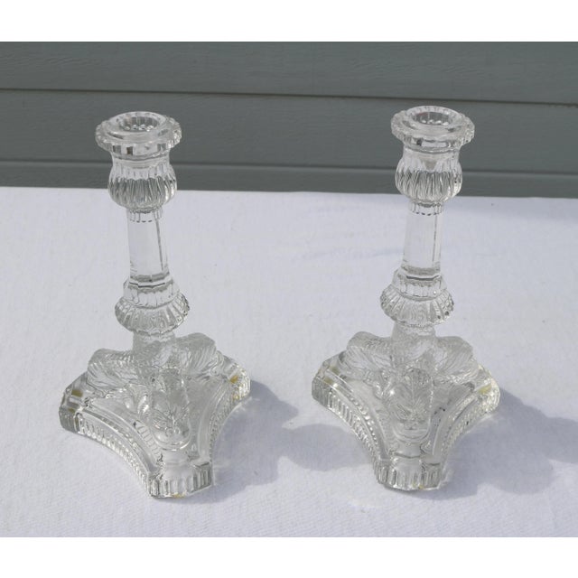 Tiffany & Co. Clear Crystal Candlesticks With Dolphin Motif-a Pair For Sale - Image 13 of 16