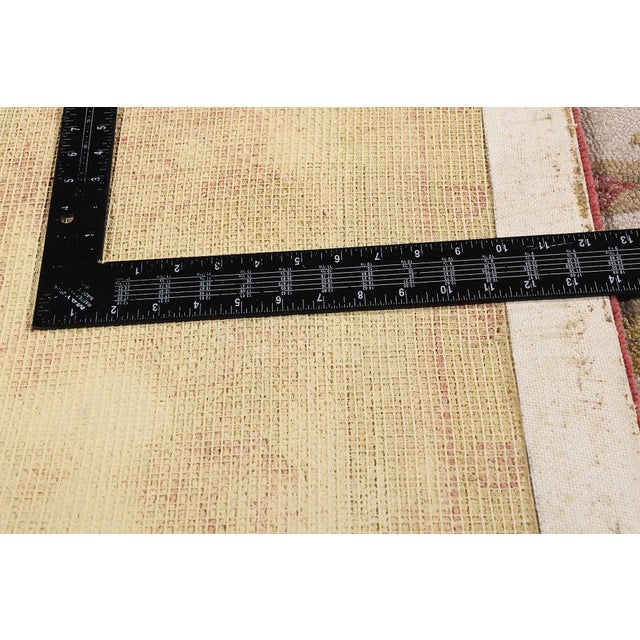 Textile Vintage Indian Aubusson Hooked Rug, 11'00 X 14'00 For Sale - Image 7 of 10
