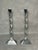 Vintage Chrome Twist Candleholder, Set of 2, in Very Good conditions. Designed 1990 to 1999