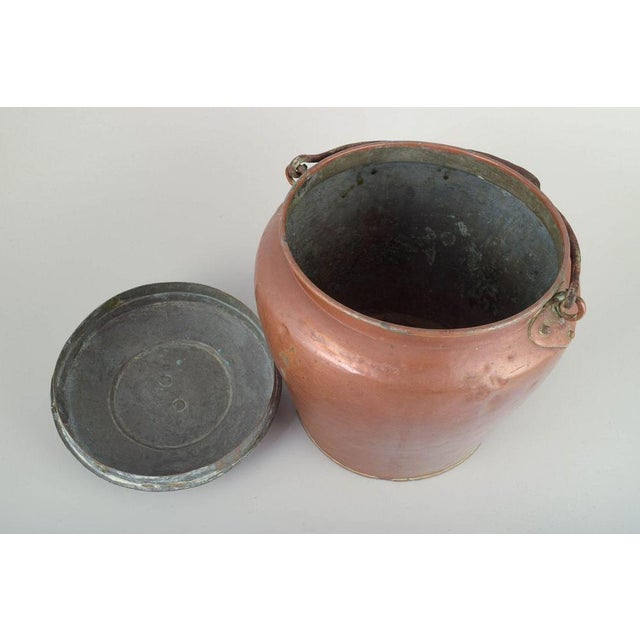 Danish maternity pail, 19th century. Copper maternity pail with lid and curved handle. Traditionally used in Danish...