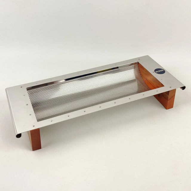 Michael Graves for Alessi Perforated Metal and Pear Wood Bread/Fruit Basket For Sale - Image 13 of 13