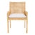 Sarai Accent Chair with Cushion - Natural/White For Sale