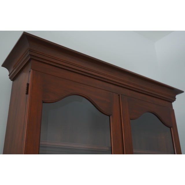 Henkel Harris Cherry Chippendale Style Secretary Desk For Sale - Image 12 of 18