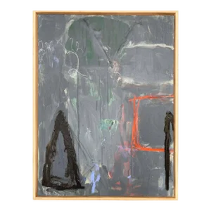 "Rosetta #17" Framed Contemporary Abstract Multimedia Painting by G. Campbell Lyman