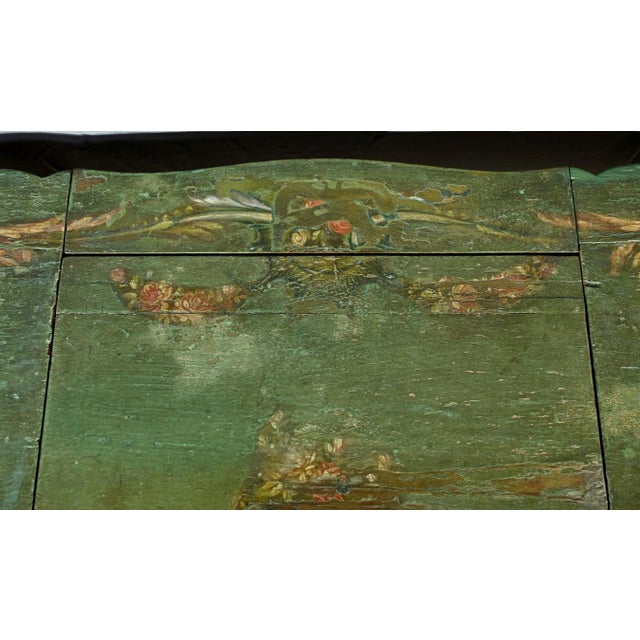 Small Louis XV Style Painted Oak Dressing Table, Late 18th Century For Sale - Image 11 of 18