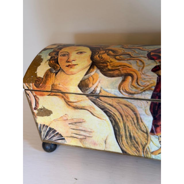 Ocean Themed Painted Box For Sale - Image 9 of 12