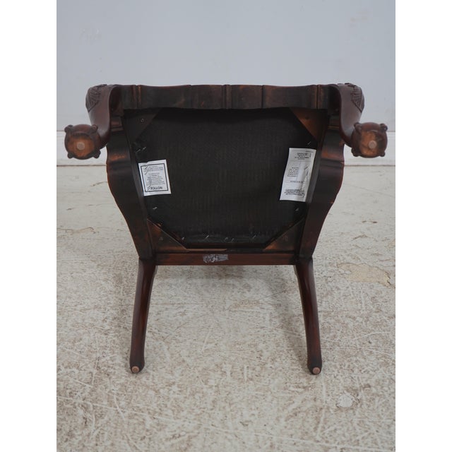 Set of 8 Maitland Smith Mahogany Philadelphia Dining Chairs For Sale - Image 17 of 18