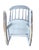 Late 20th Century Nichols & Stone Child’s Wooden Windsor Rocking Chair Spindle Back Distressed Farmhouse Vintage Chippy Gray For Sale - Image 5 of 12