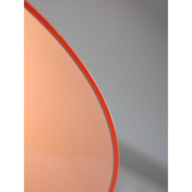 Mid-Century Italian Orange Acrylic Glass and Brass Pendant Lamp from Guzzini, 1960s For Sale - Image 11 of 14