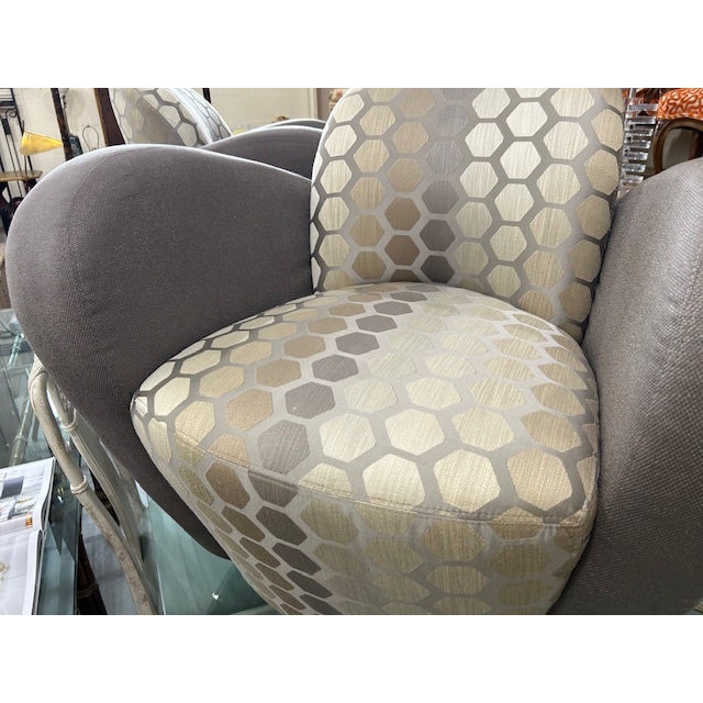 20th Century Kagan Style Swivel Chairs by Weiman For Sale - Image 10 of 12